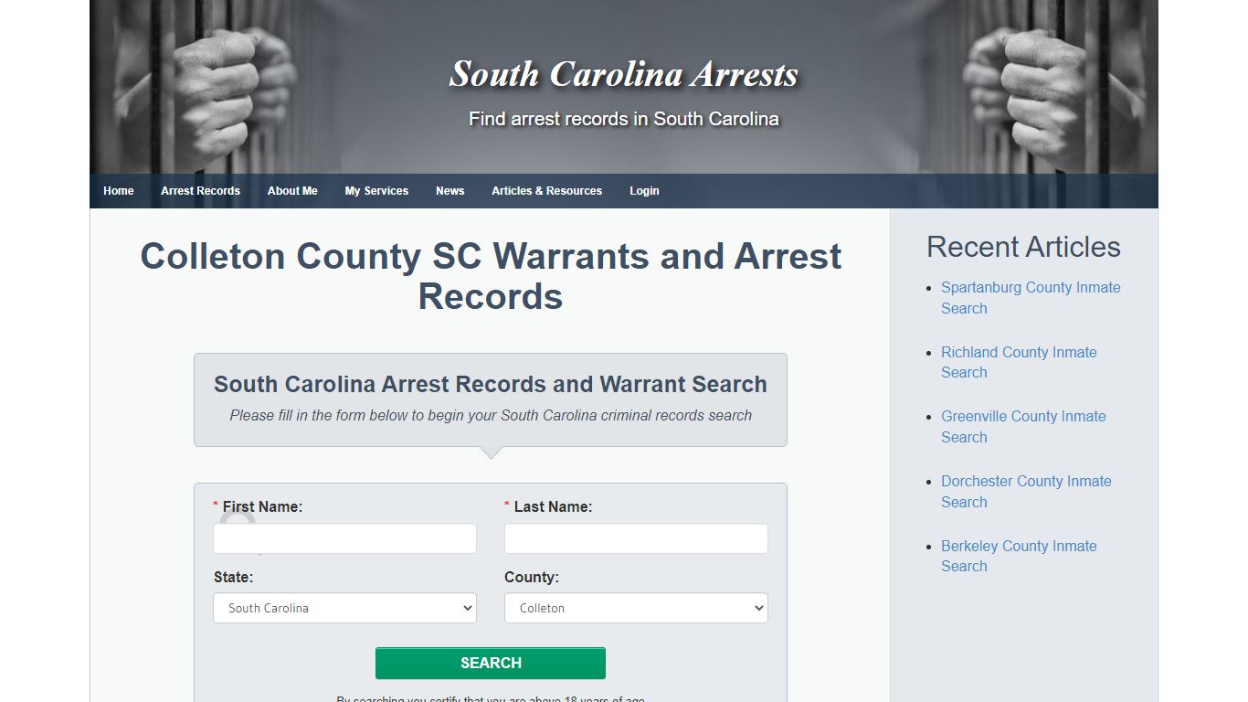 Colleton County SC Warrants and Arrest Records